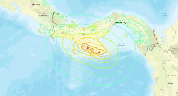 Panama'da 7.6 Büyüklüğünde Deprem Tsunami Uyarısı Yapıldı