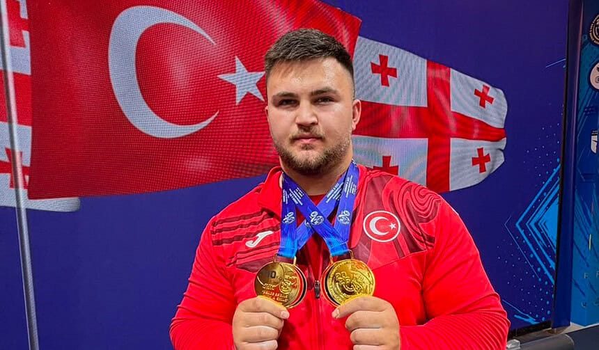Milli Halterci Selahattin Altın Gençler Avrupa Halter Şampiyonası'nda 2 Altın Madalya Kazandı!