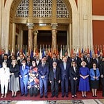 TBMM Başkanı Kurtulmuş, Roma’da Çeşitli Ülkelerin Parlamento Başkanlarıyla Aile Fotoğrafı Çekildi