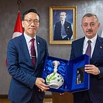 Güney Kore İstanbul Başkonsolosu Taeyoung Park'tan Başkanı Büyükakın’a Ziyaret!