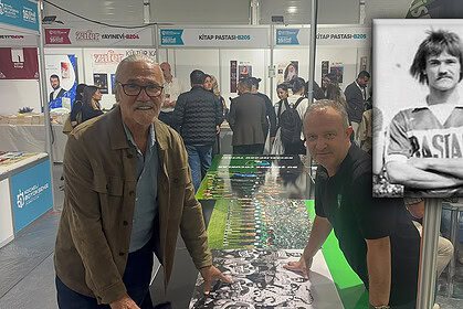 Kocaelispor Efsanesi Tarkan Kamil Kocaeli Kitap Fuarı'nda 46 Yıllık Fotoğrafını İmzaladı!