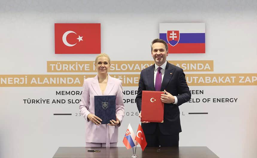 Türkiye ile Slovakya arasında ‘Enerji Alanında İşbirliğine İlişkin Mutabakat Zaptı’ imzalandı