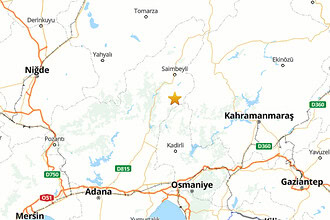 Adana Saimbeyli'de 4.8 ve 4.9 Büyüklüğünde İki Deprem Meydana Geldi