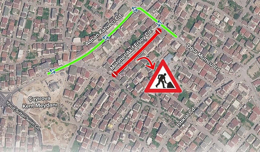 Çayırova'da O Cadde Bir Ay Araç Trafiğine Kapalı Olacak!