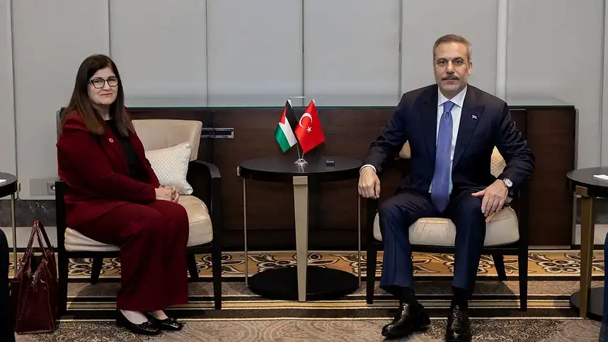 Dışişleri Bakanı Hakan Fidan, Filistinli Mevkidaşı Şahin ile İstanbul'da Görüştü