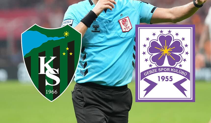 Kocaelispor Ve Gebzespor'un Kupa Maçı Hakemleri Açıklandı!