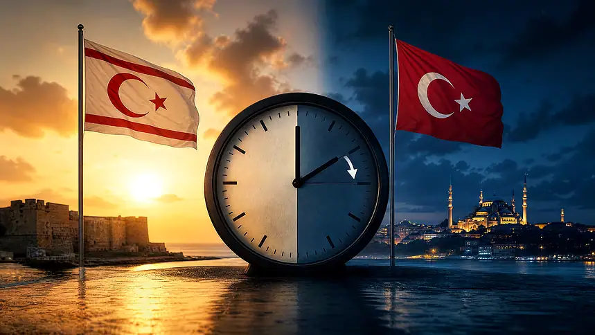KKTC'de Saatler Bu Gece Geri Alınıyor: Türkiye ile 1 Saat Fark Oluşacak