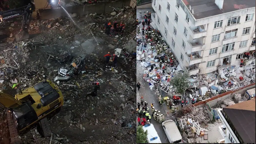 Maltepe’de Çöken Binada 5 Kişi Öldü, 8 Kişi Enkazdan Kurtarıldı