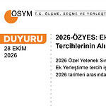 ÖSYM 2026-ÖZYES Ek Yerleştirme Tercihleri Başladı: Tercih Ekranı Ve Son Başvuru Tarihi!