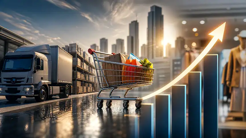 Perakende Satış Hacmi Ağustos'ta Yıllık Yüzde 10,1 Arttı