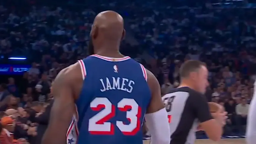 Philadelphia, LeBron James’li Kadrosuyla Knicks’i Deplasmanda 106-100 Mağlup Etti