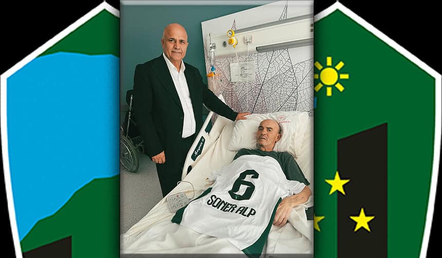 Kocaelispor Başkanı Durul'dan Efsane Futbolcu Soner Alp'e Geçmiş Olsun Ziyareti
