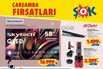 ŞOK 30 Eylül 2026 Kataloğu: Akıllı TV, Saç Düzleştirici, Paşabahçe Kavanoz, Yatak Örtüsü Seti %50 İNDİRİMLER!