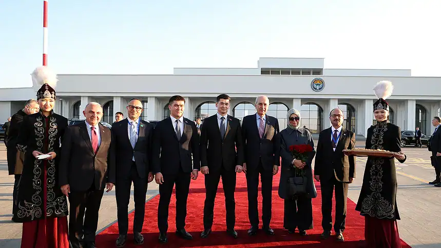TBMM Başkanı TÜRKPA Genel Kurulu İçin Bişkek'e Gitti