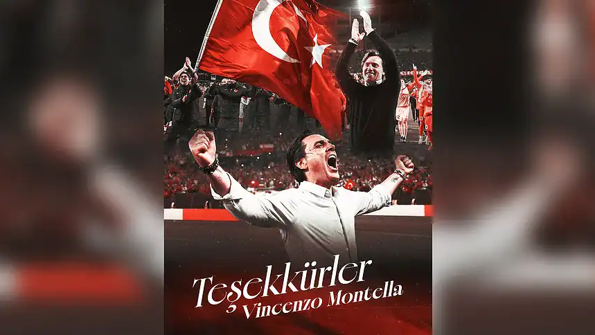 TFF Montella İçin Teşekkür Mesajı Yayımladı: "İlklerle Dolu Başarılar"