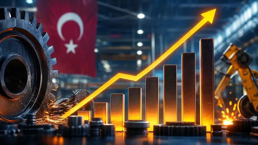 Türkiye'de İmalat Sanayinde Kapasite Kullanım Oranı Yüzde 74,3'e Yükseldi